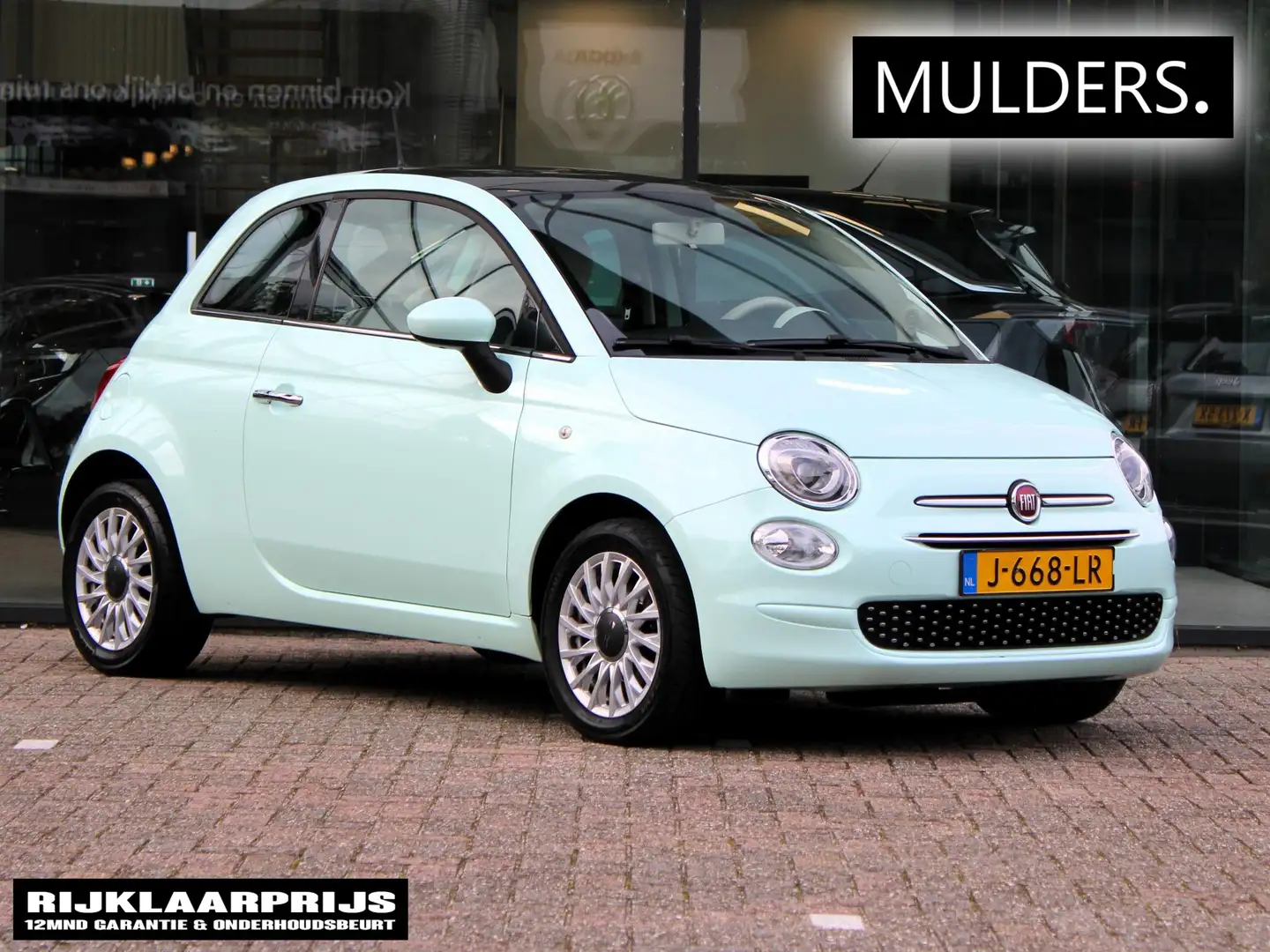 Fiat 500 1.2 Lounge | Apple Carplay / Panoramadak / Airco Grün - 1