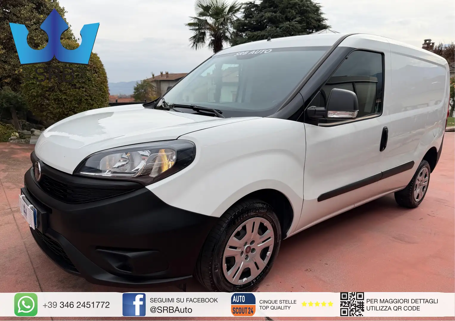 Fiat Doblo 1.6 MJT * CARGO * CARPLAY * Blanc - 1