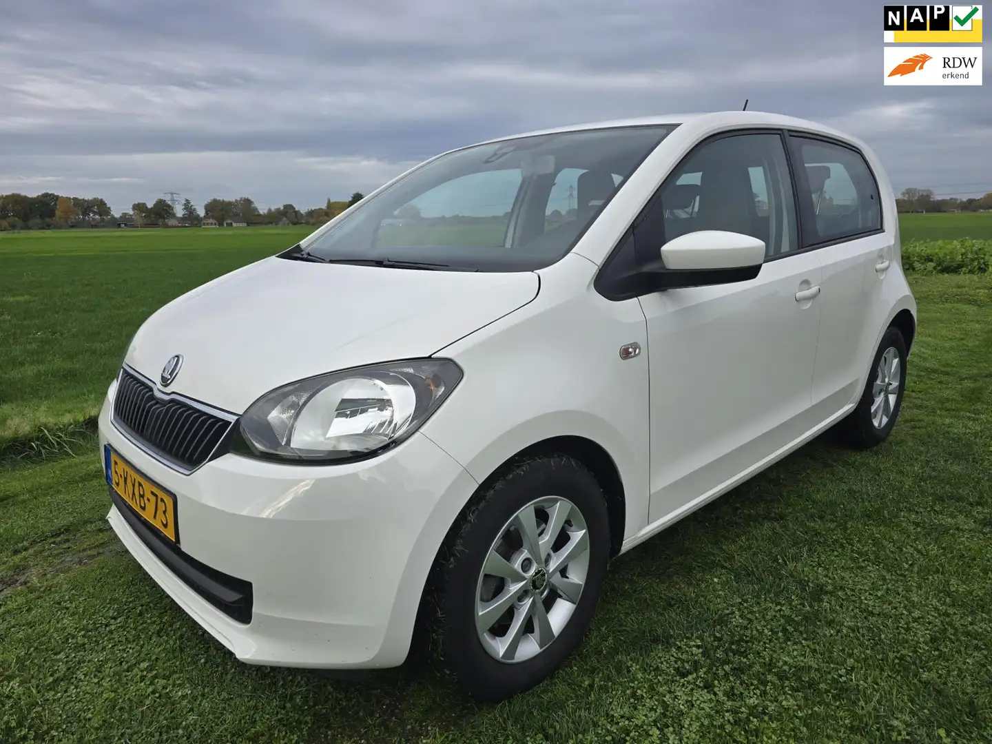 Skoda Citigo 1.0 Greentech Sprint|1ste eigenaar|Airco|Cruise|NL Blanc - 1