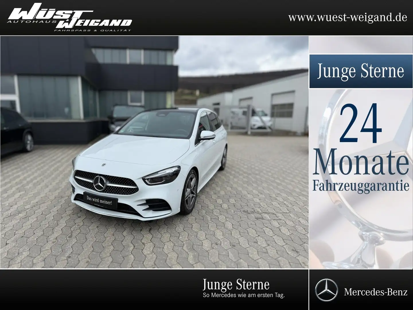Mercedes-Benz B 200 AMG AHK/360°/Pano/Tot/Sound/eleHeck/MuBeam Bílá - 1