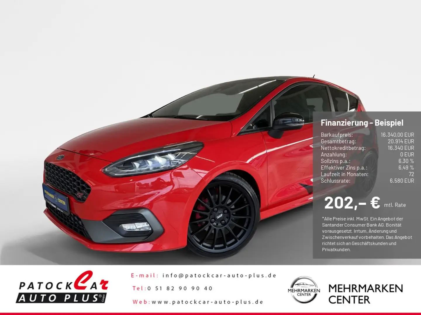 Ford Fiesta 1.5 EcoBoost ST H&R Fahrw. 8-fach bereift Rouge - 1