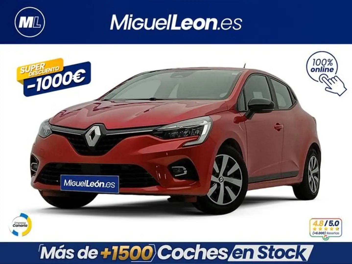 Renault Clio E-TECH Híbrido Equilibre 103kW Rojo - 1