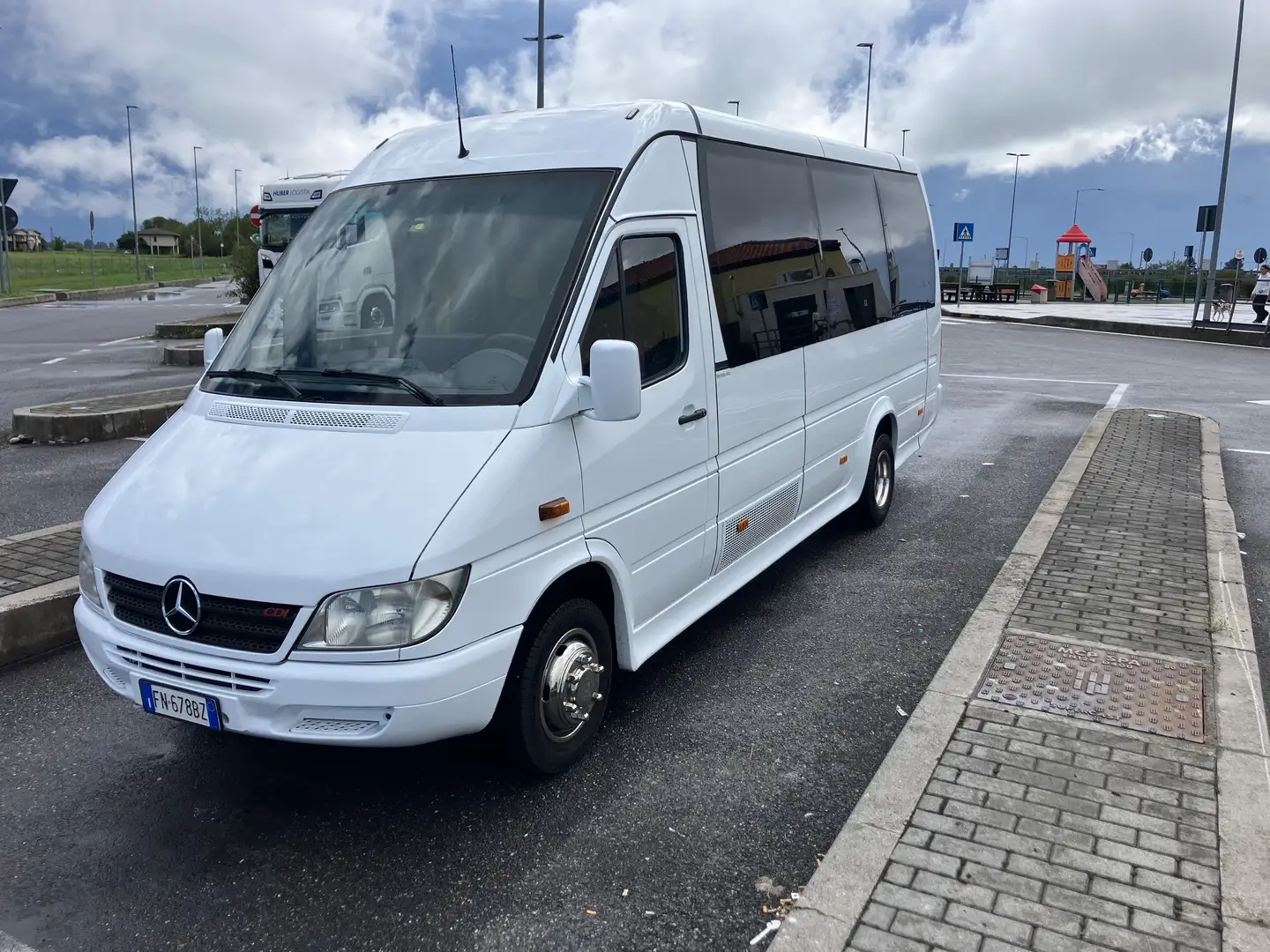 Mercedes-Benz Sprinter minibus 16 posti - allestimento Sitcar - disco - Blanc - 1