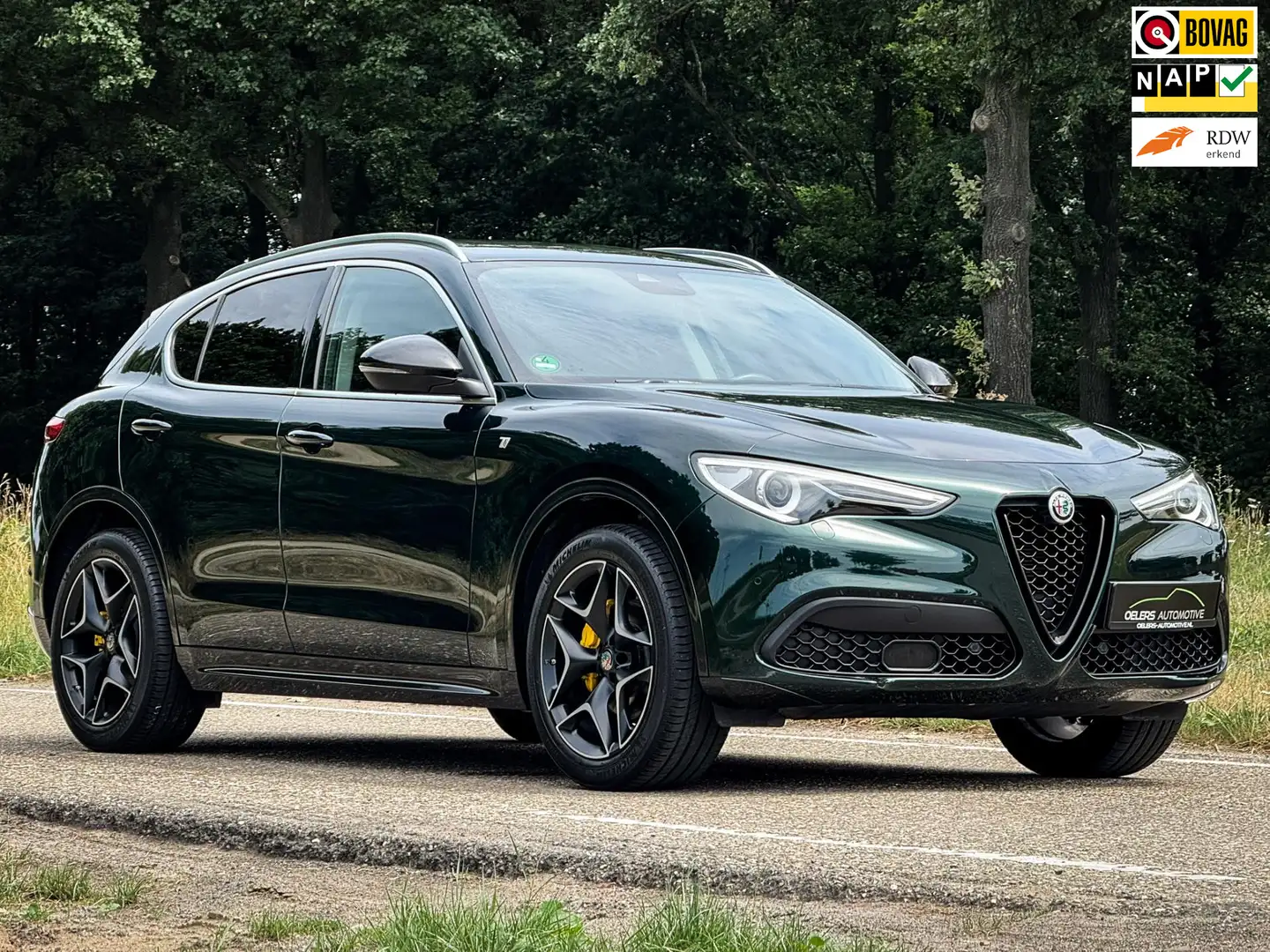 Alfa Romeo Stelvio 2.0 T Q4 Ti | Verde Visconti | Leder pack | Adapti Groen - 1