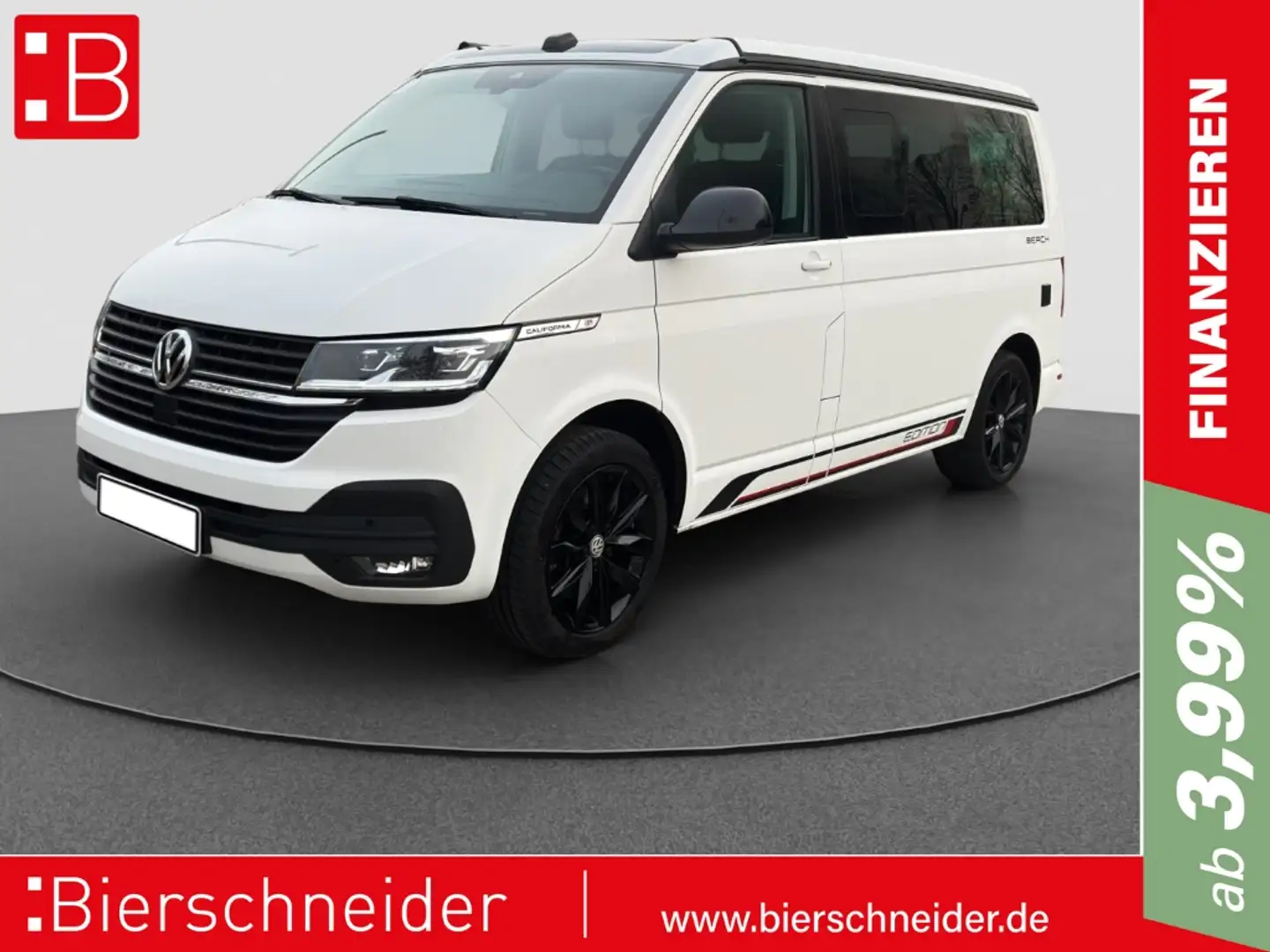 Volkswagen T6.1 California 2.0 TDI DSG 4Mo. Beach STANDH VIEW AHK LED ACC Blanco - 1