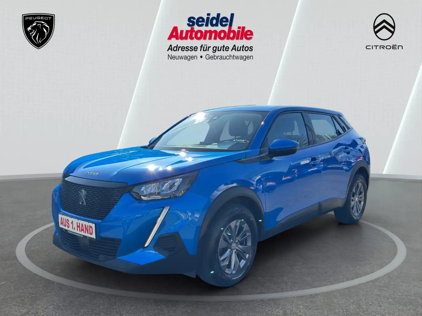 Peugeot 2008 1.2 PureTech 130 Allure 1.Hand, Navi Bleu - 1