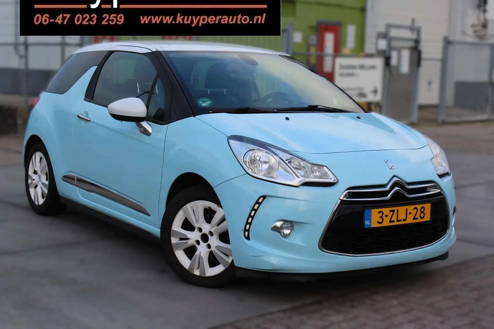 Citroen DS3 1.6 VTi So Chic automaat leder navi parkeersensore Bleu - 1