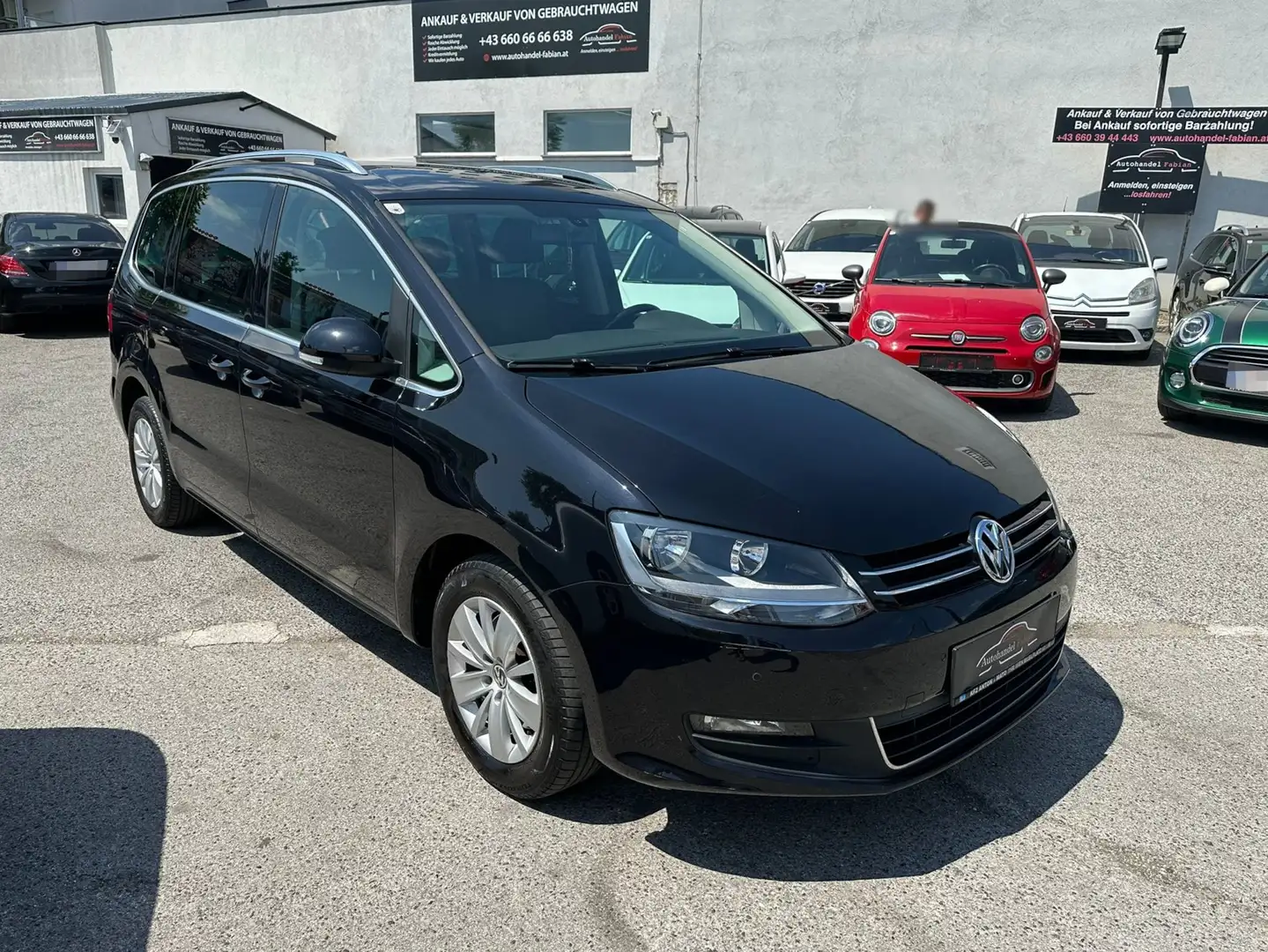 Volkswagen Sharan Comfortline 2,0 TDI DSG Pickerl 7/25 superAusstatt Noir - 1