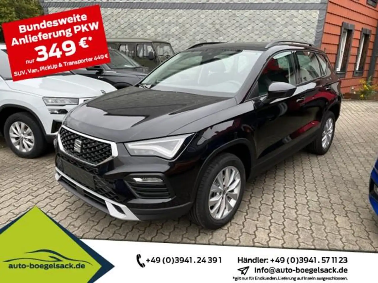 SEAT Ateca 1.5 TSI DSG Style+LED+ACC+B.LENKRAD+4SEASON Schwarz - 1