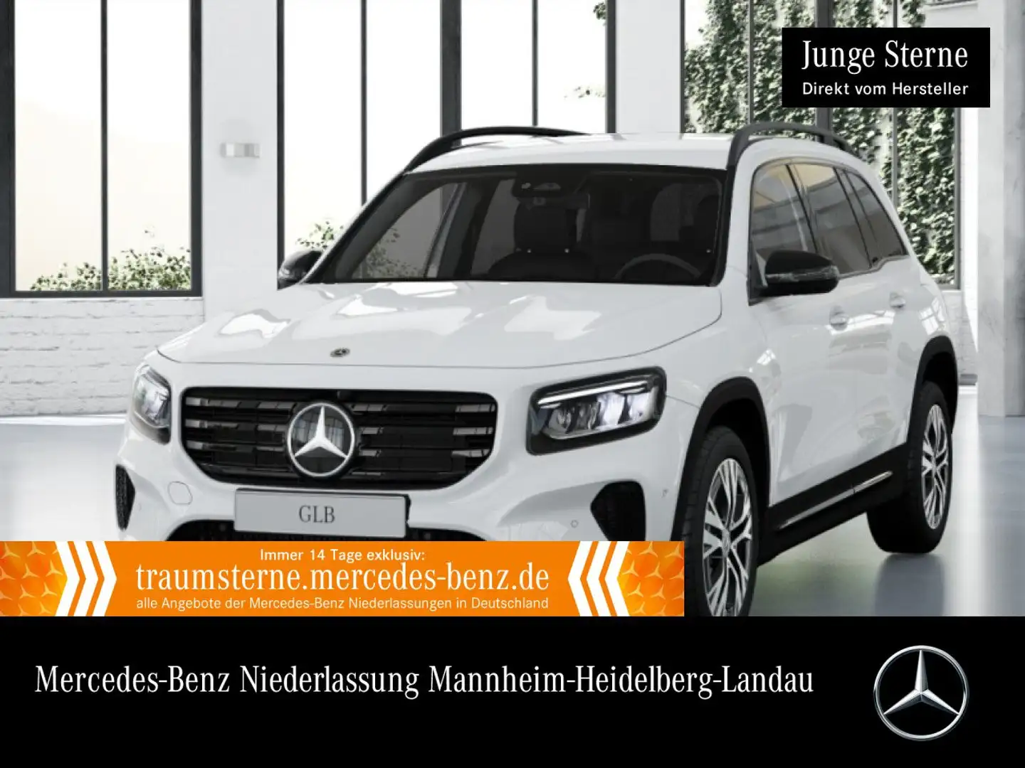 Mercedes-Benz GLB 200 PROGRESSIVE+NIGHT+360°+AHK+LED+TOTW+7G Weiß - 1