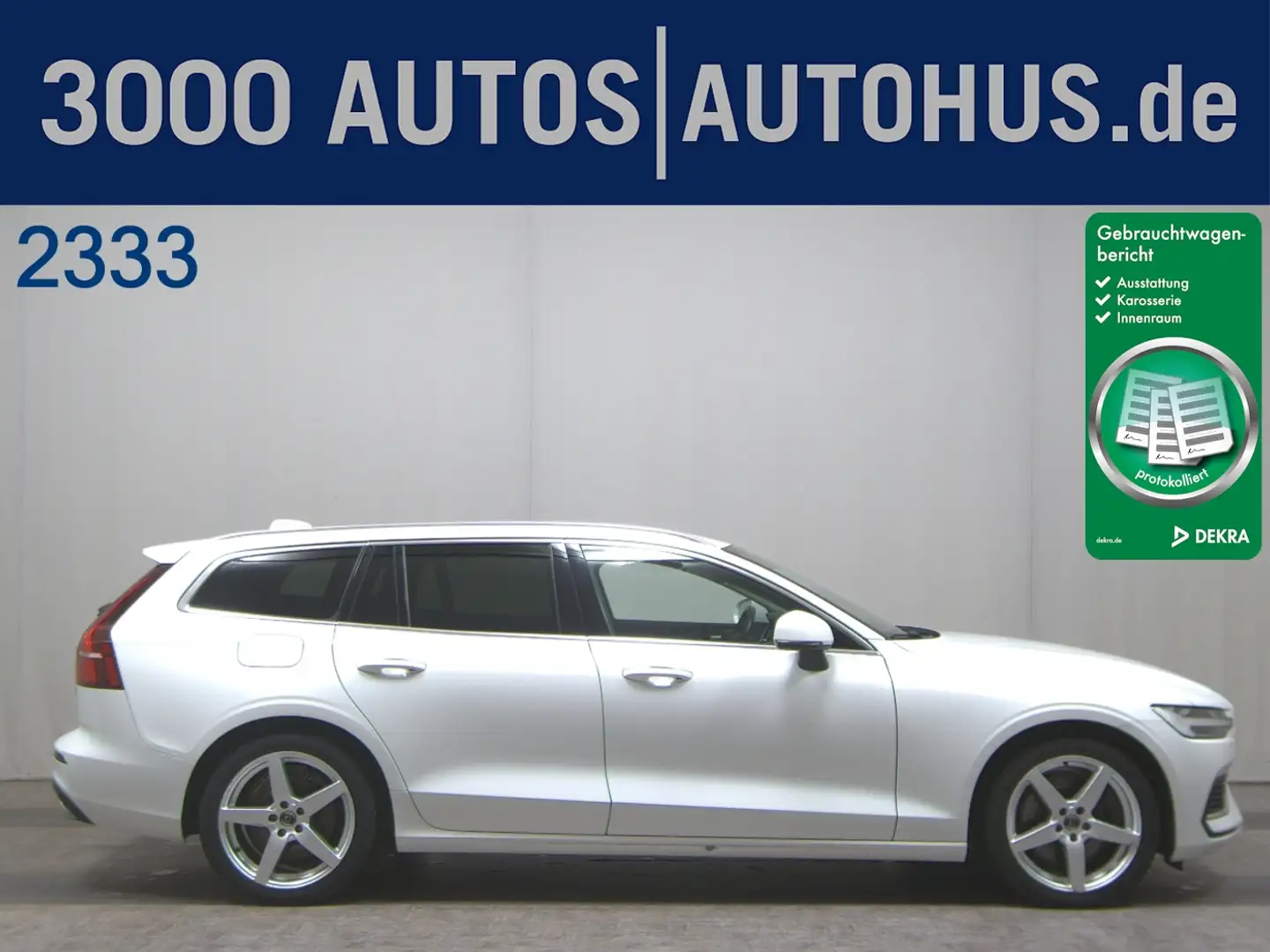 Volvo V60 T6 AWD Twin Engine Leder Navi LED AHK Weiß - 1