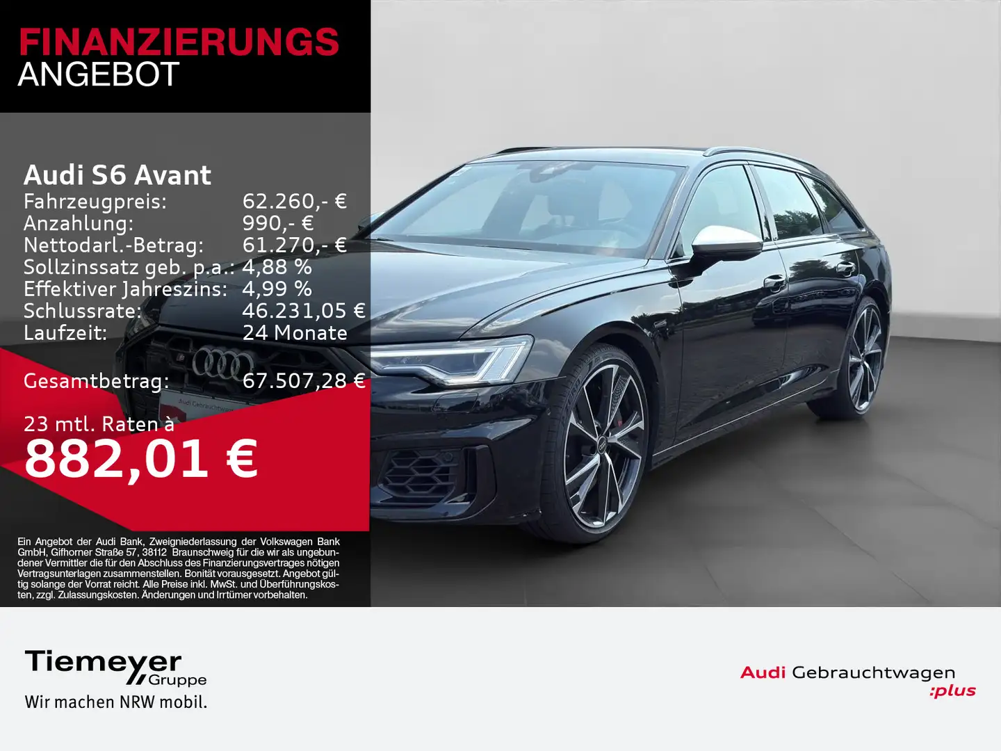 Audi S6 3.0 TDI Q LED NAVI+ PDC VIRTUAL BuO Schwarz - 1