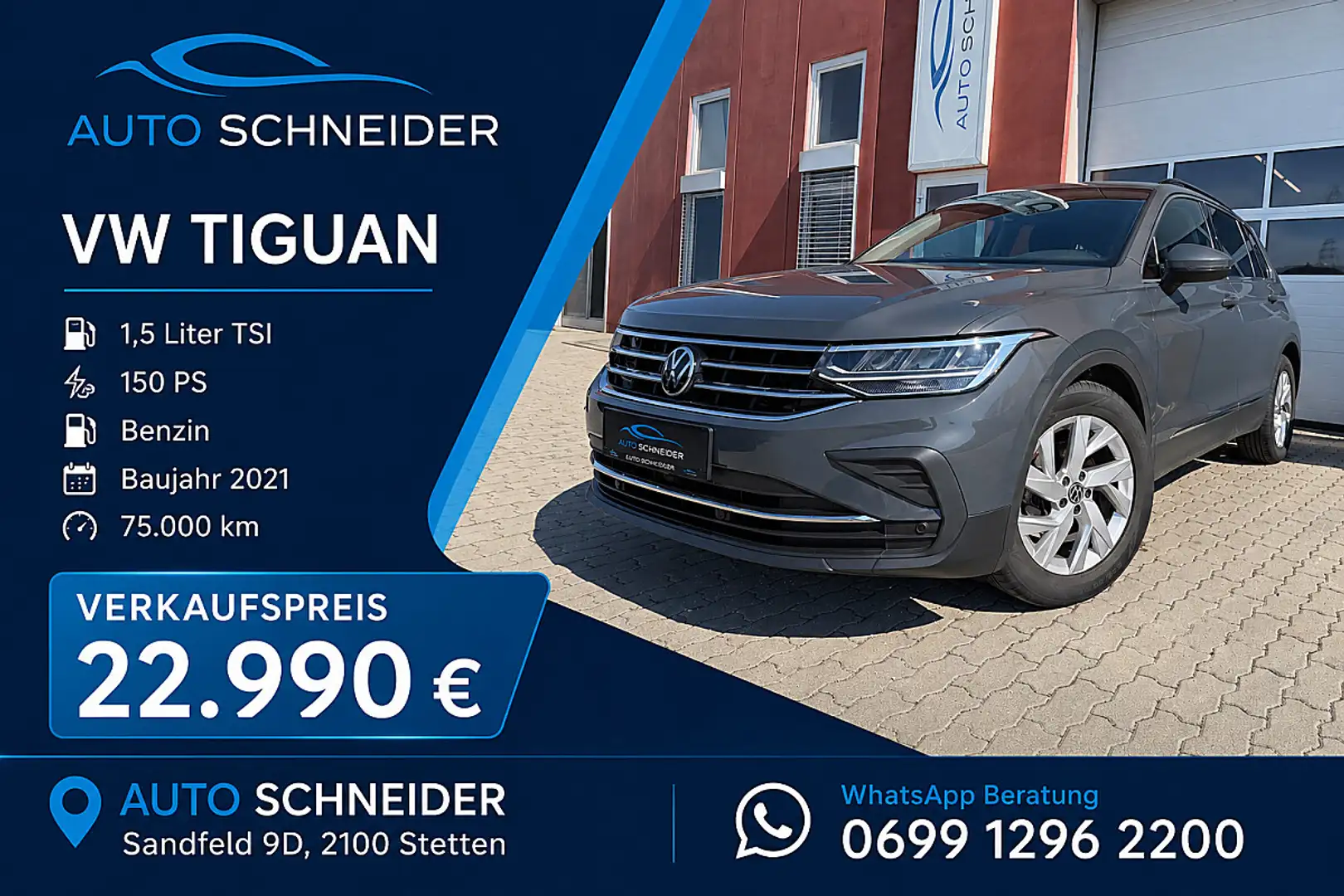 Volkswagen Tiguan 1,5 TSI ACT Life Grau - 1