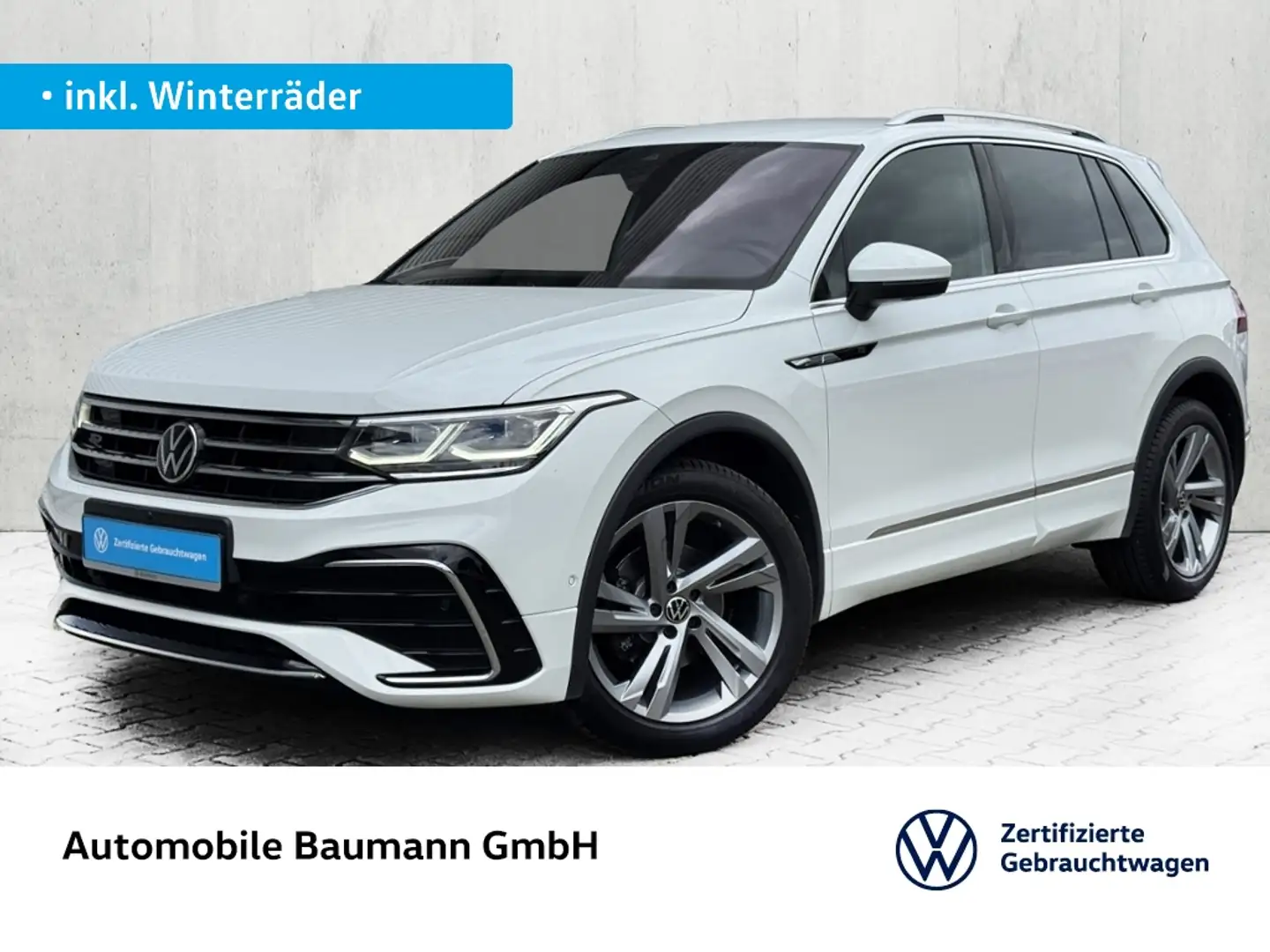Volkswagen Tiguan 2.0 TDI DSG R-LINE *MATRIX*NAVI*STDHZG* Wit - 1