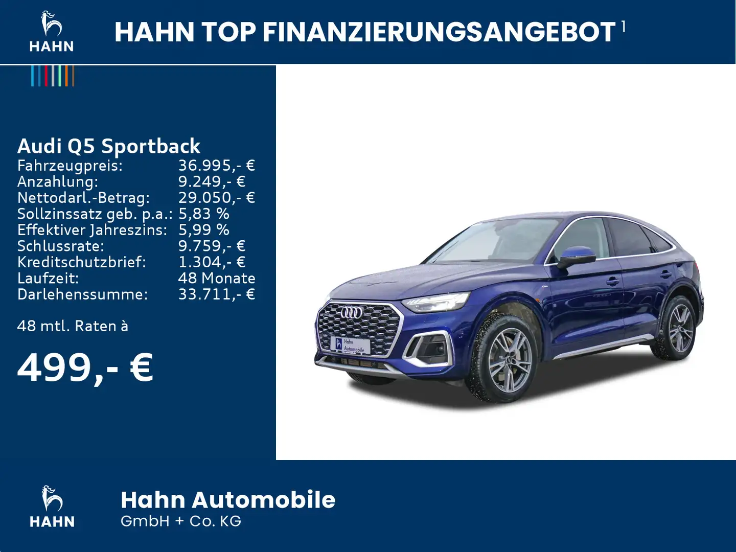Audi Q5 55TFSIe quattro S-line Matrix B&O C Blue - 2
