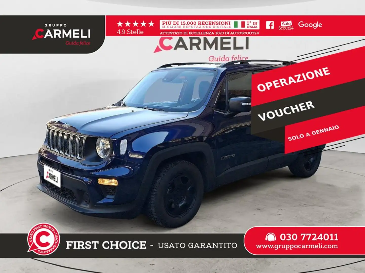 Jeep Renegade 1.0 t3 Sport 2wd Bleu - 1