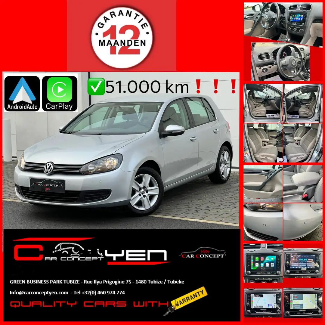 Volkswagen Golf Golf 1.4i/ 51.000 km!/1 Eigenaar/Carplay/Bluetooth Argent - 1