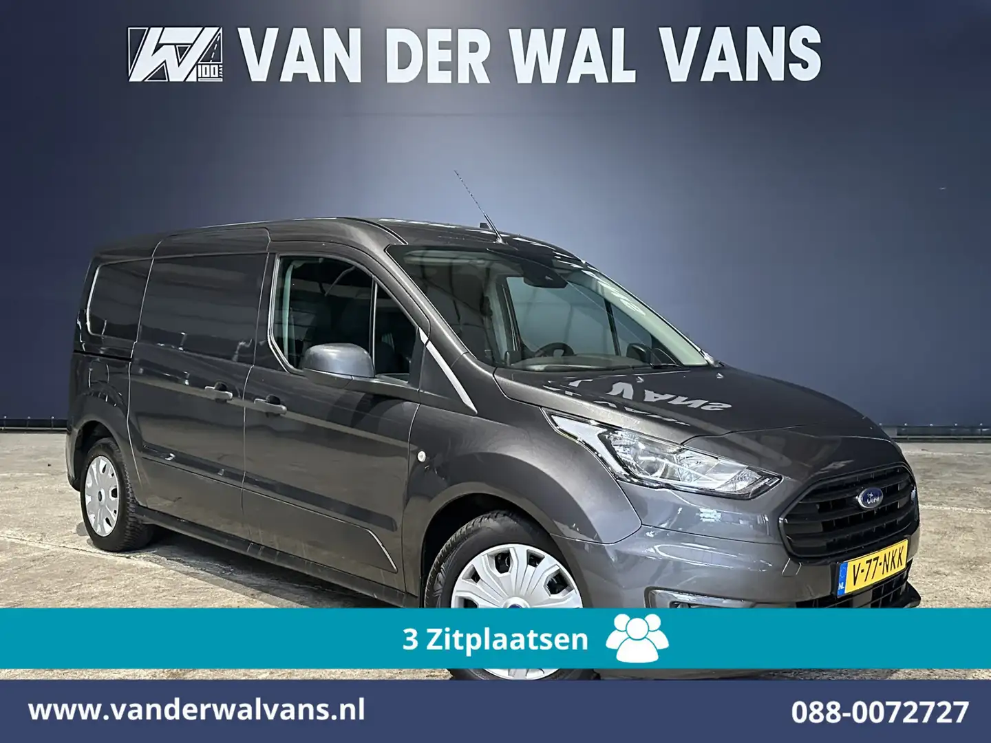 Ford Transit Connect 1.5 EcoBlue 100pk L2H1 Euro6 Airco | 3-Zits | Came Gris - 1