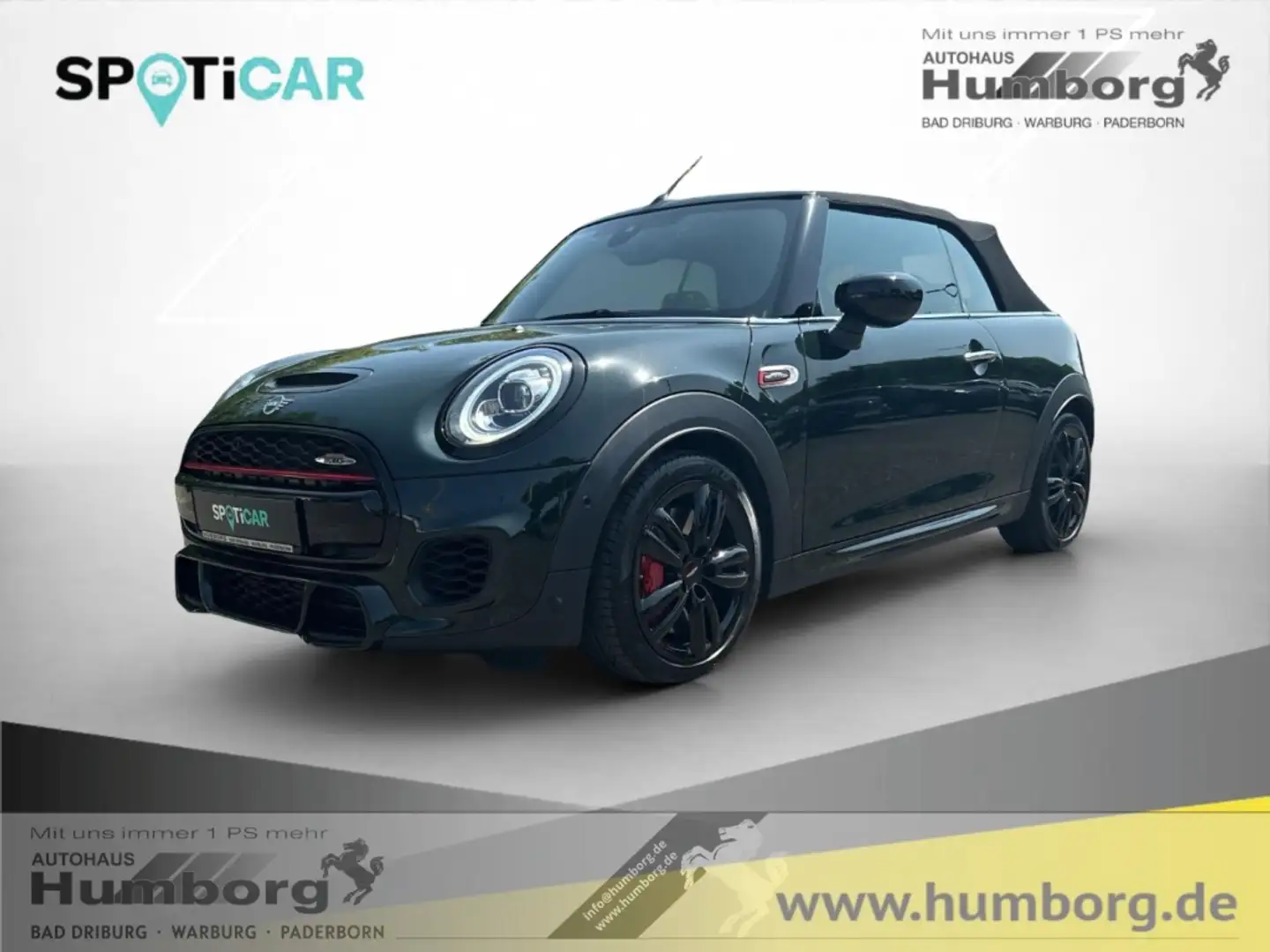 MINI John Cooper Works Cabrio El. Verdeck HUD Navi Leder LED Mehrzonenklima Fahr Vert - 1