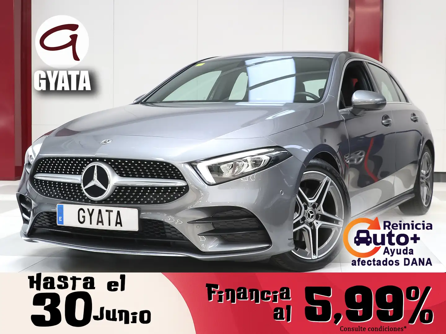 Mercedes-Benz A 200 200d 8G-DCT Gris - 1