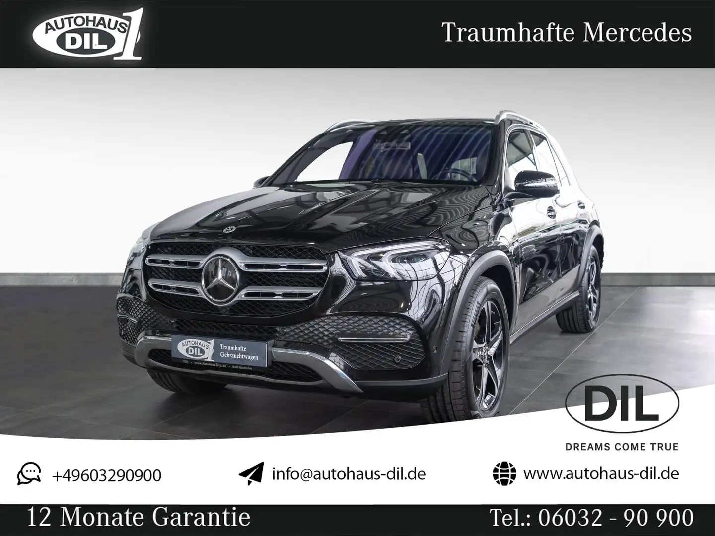 Mercedes-Benz GLE 300 d 4M 9G-T *PANO*BURM*AHK*1.HAND*DISTR.+* Noir - 1