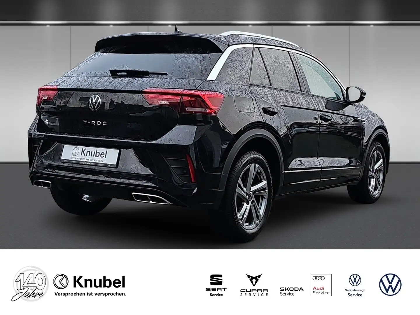 Volkswagen T-Roc R-Line 2.0 TDI DSG AHK LED Navi ACC Massage Negro - 2