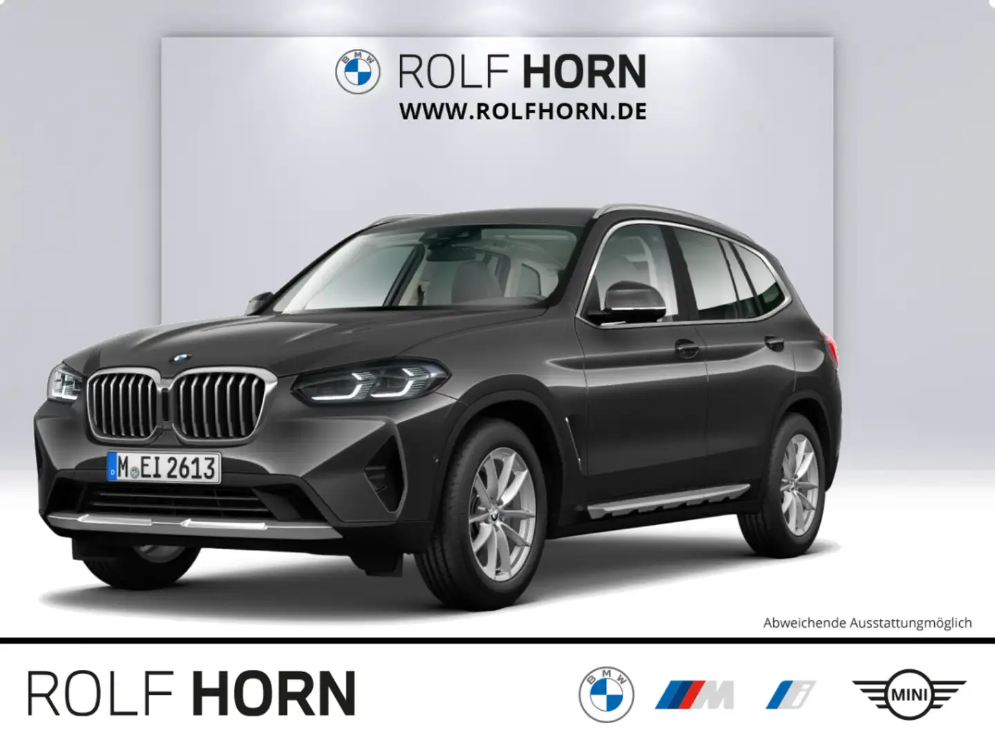 BMW X3 xDrive20i Autom Navi AHK HiFi SHZ Klima RFK Grigio - 1