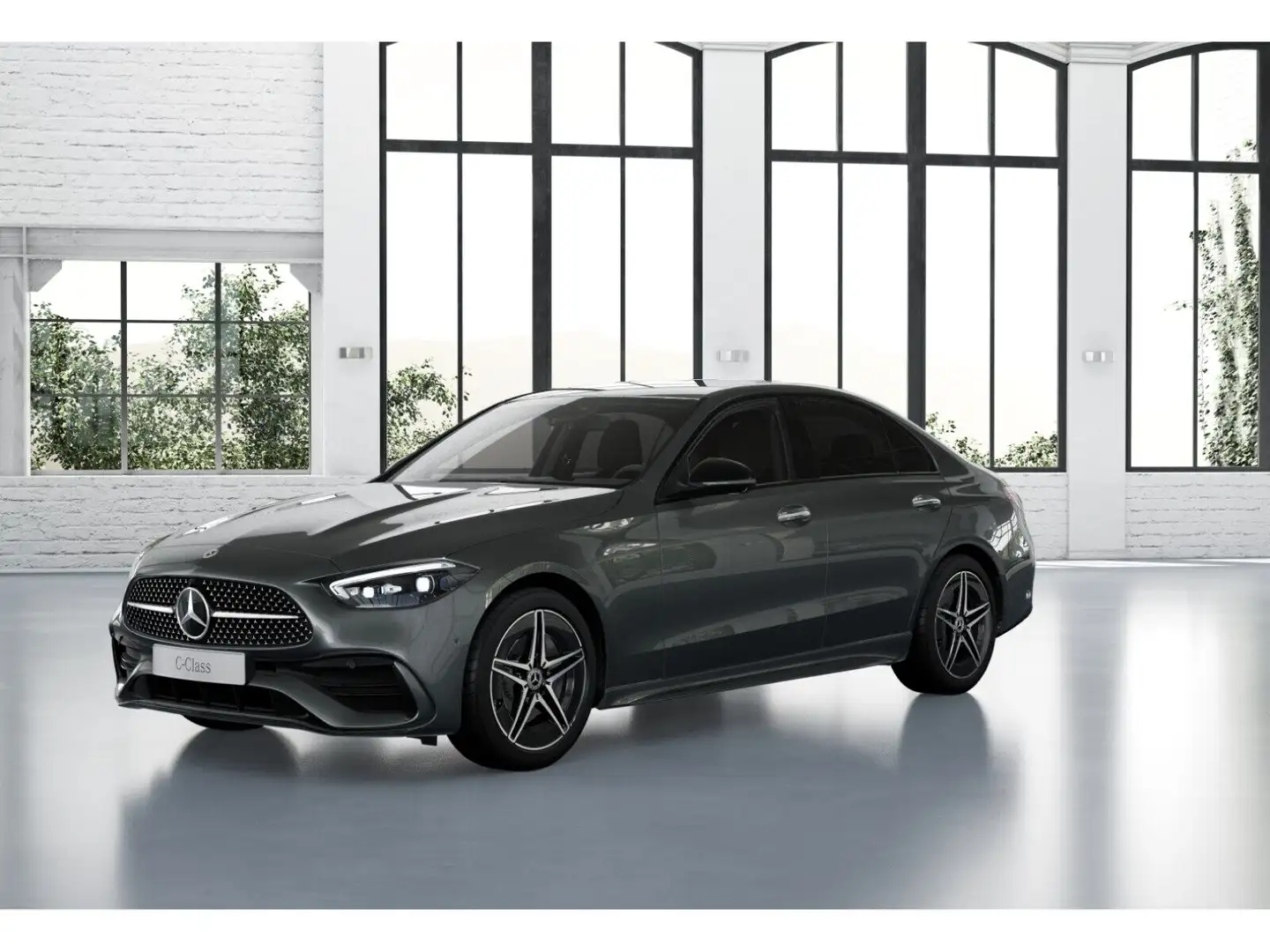 Mercedes-Benz C 220 d 4MATIC LED PTS Navi Cam SHZ Keyl Grau - 1