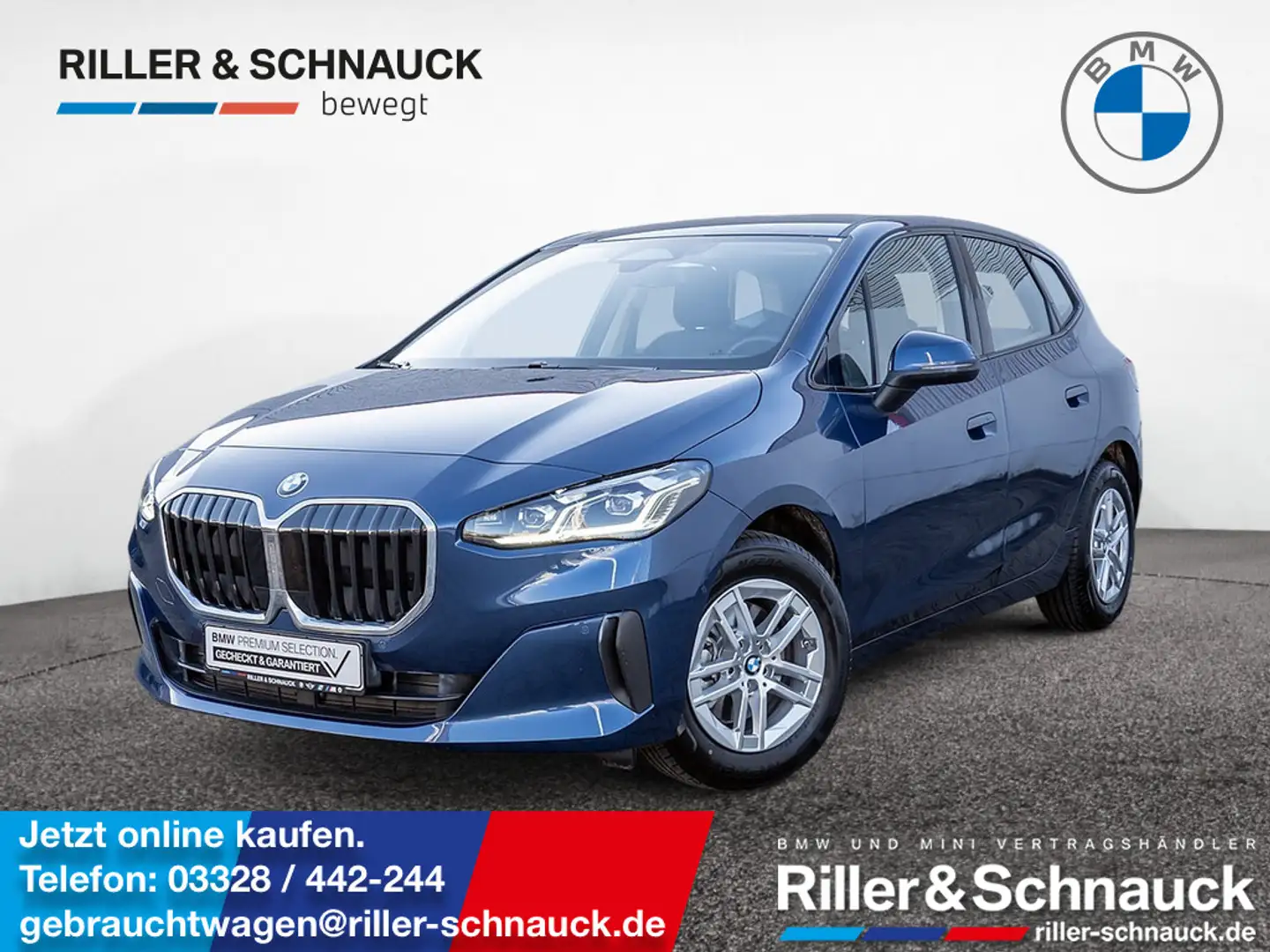 BMW 216 i Active Tourer LED+NAVI+KAM+SHZG Blau - 1