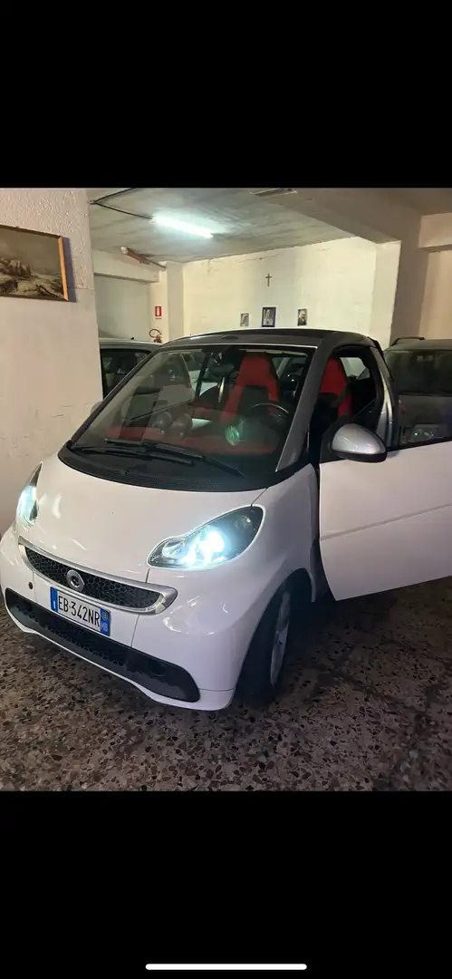 smart forTwo Fortwo Cabrio 1.0 mhd Passion 71cv Bianco - 2