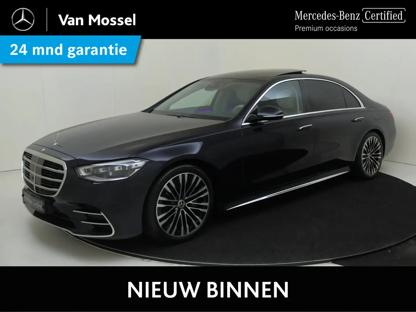 Mercedes-Benz S 580 e 4MATIC Lang AMG Line /Panoramadak /HUD /Burmeste Blauw - 1