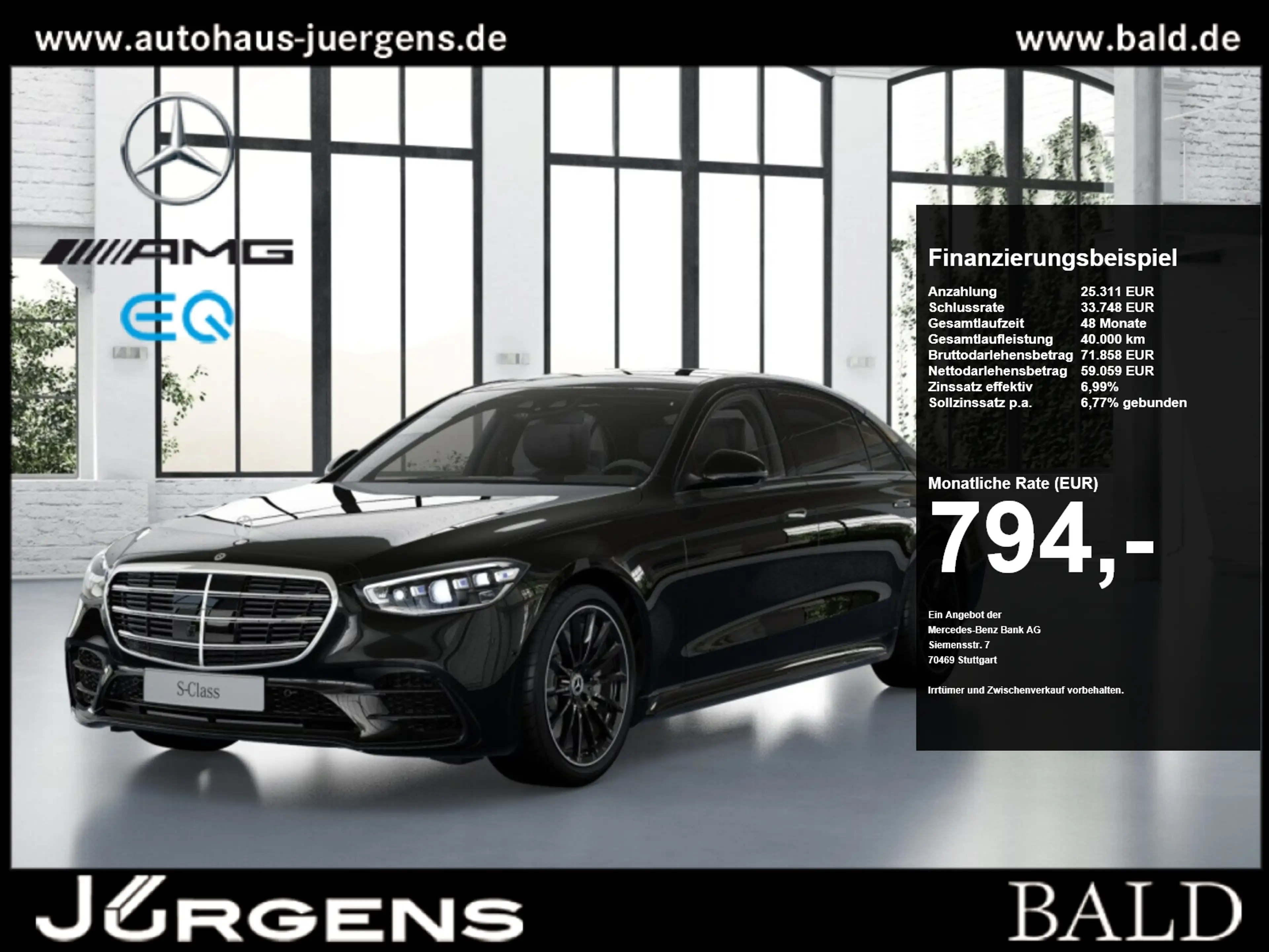 Mercedes-Benz S 350 d 4M L AMG-Sport/Pano/Burm/Sitzklima/Stdhz