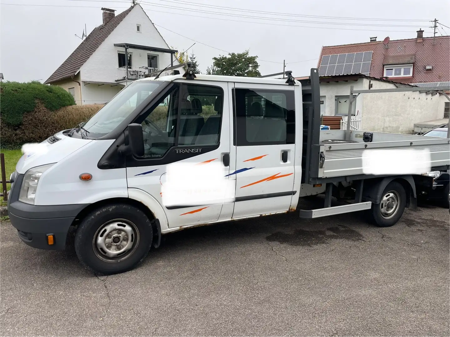 Ford Transit 350 DoKa Pritsche / 2.Hand / AHK / Scheckheft / Weiß - 1