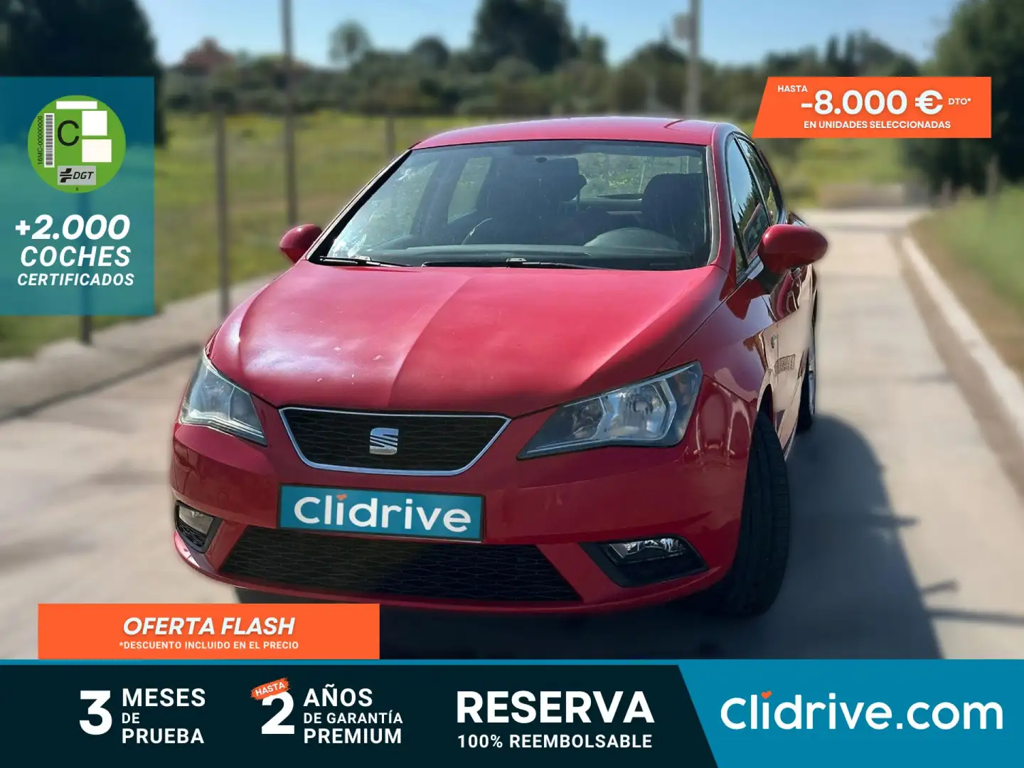 SEAT Ibiza 1.6TDI CR Style 90 Rojo - 1