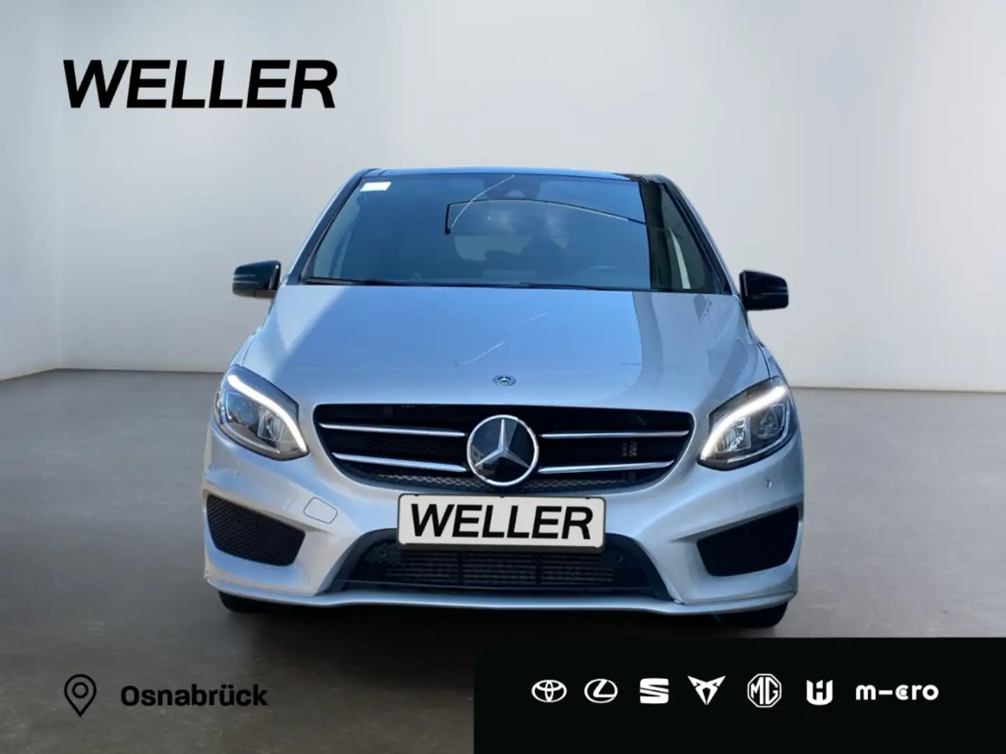 Mercedes-Benz B 220 4M 7G Peak AMG *Distronic*Night**Standhz*CAM* Zilver - 2