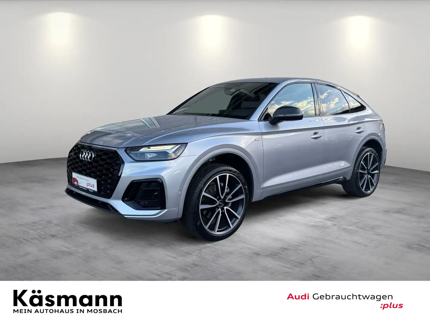 Audi Q5 S line 40TDI qu LED AHK NAV KAM Silber - 2