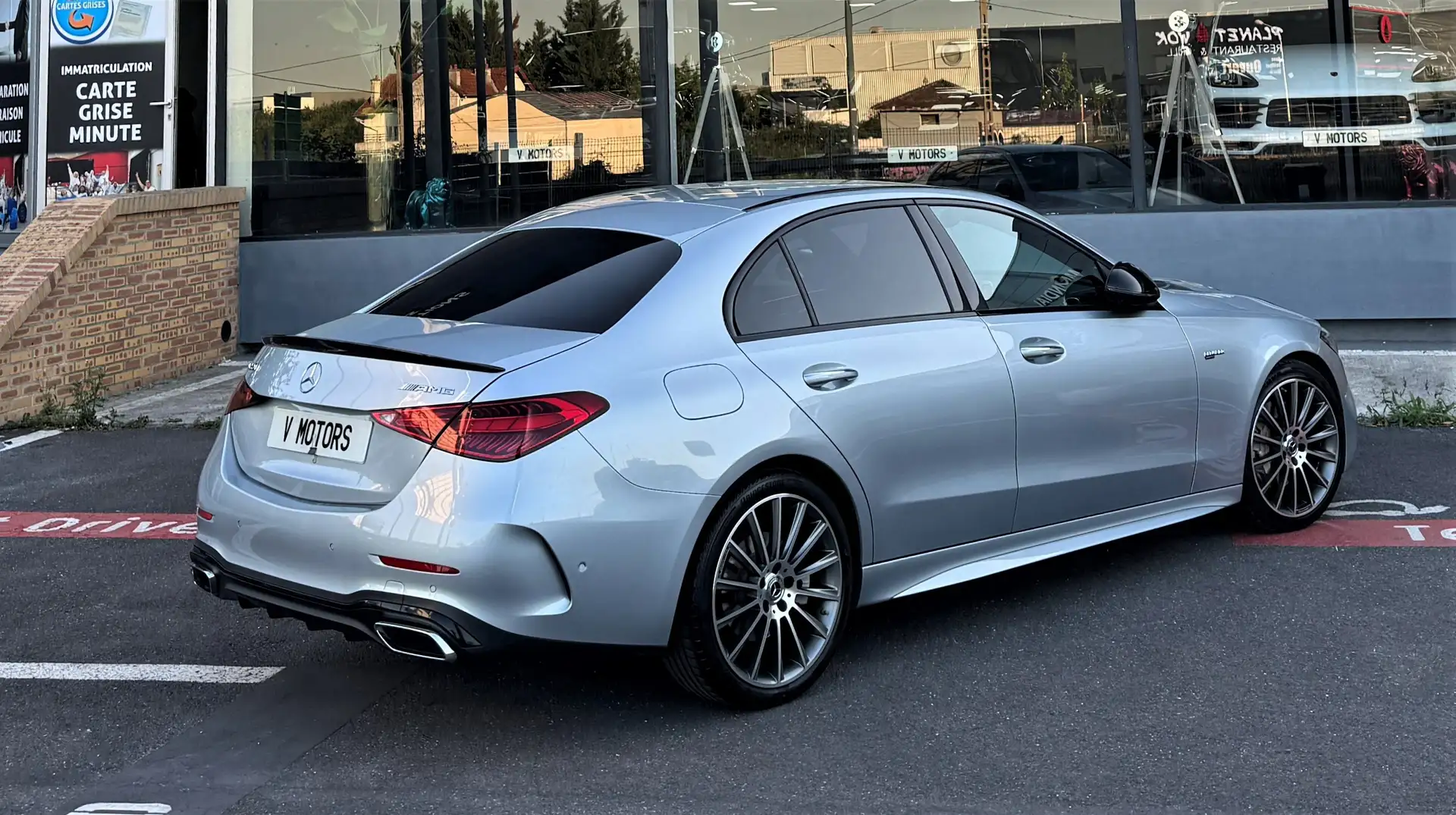 Mercedes-Benz C 220 d AMG Full Virtual Design NEW 1er Main Gris - 2
