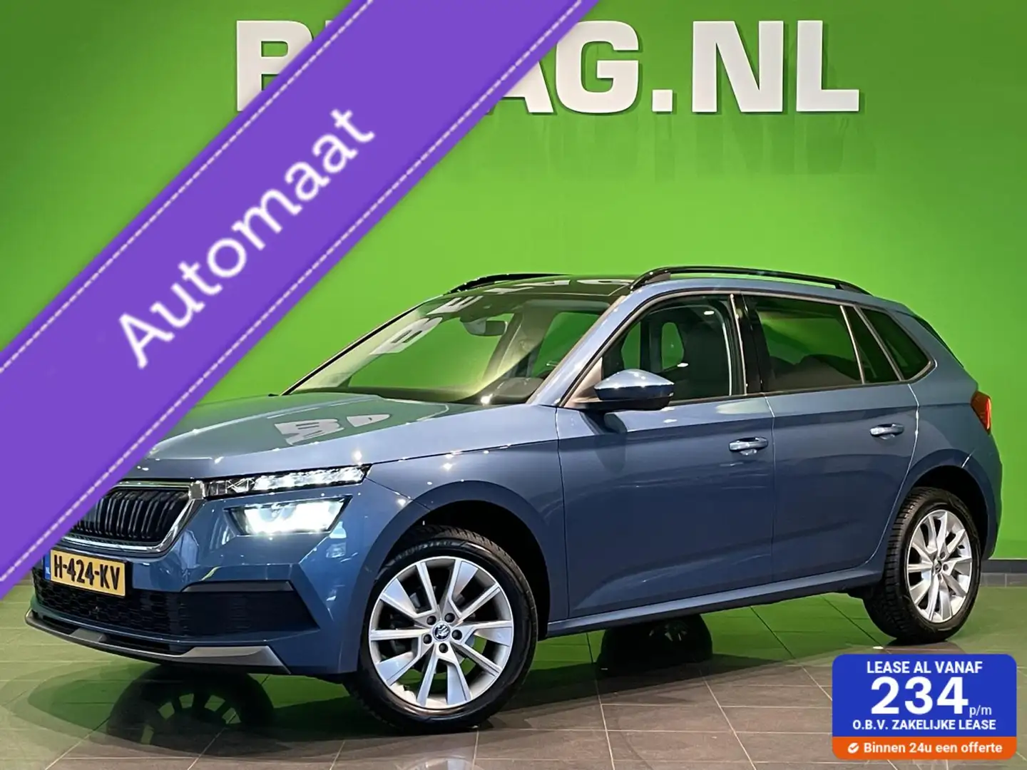 Skoda Kamiq 1.0 TSI Ambition DSG | Panorama dak |Parkeersensor Bleu - 1