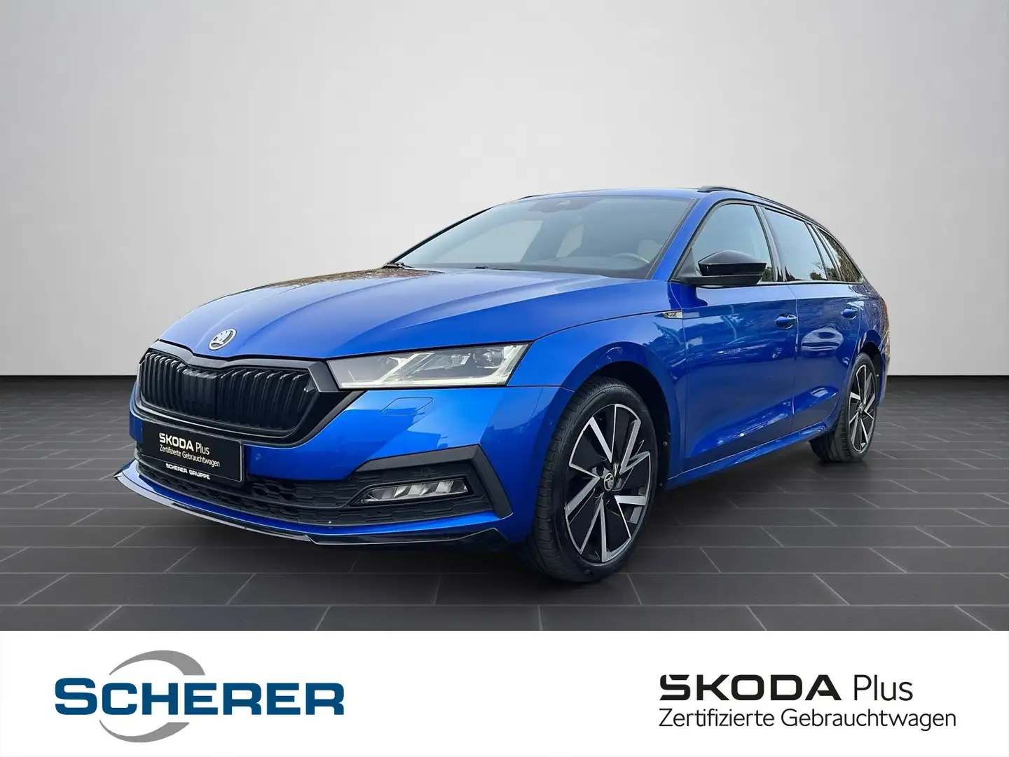 Skoda Octavia Combi Sportline 2,0 TDI DSG NAV PANO AHK Blau - 1