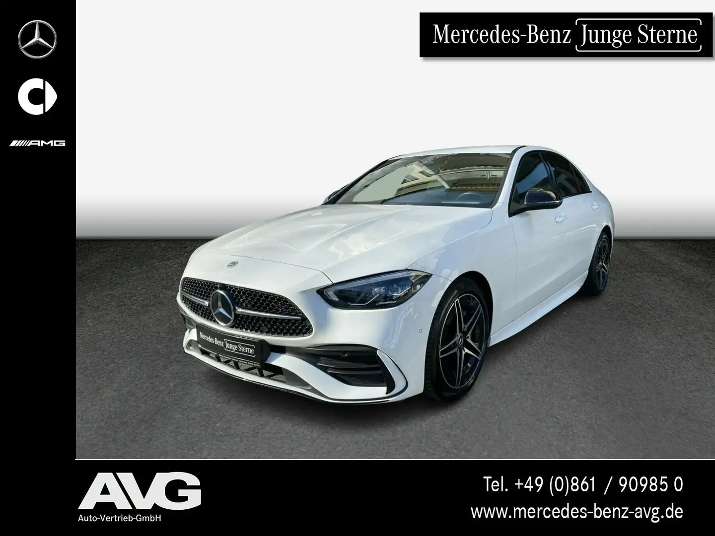 Mercedes-Benz C 300 C 300 d 4M AMG Night AHK Multikontursitz Kamera Blanc - 1