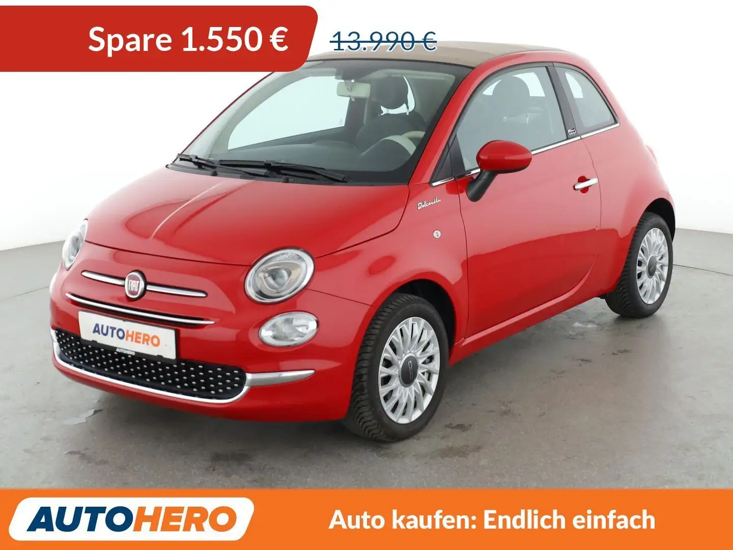 Fiat 500C 1.0 Mild-Hybrid Dolcevita *PDC*KLIMA* Rot - 1