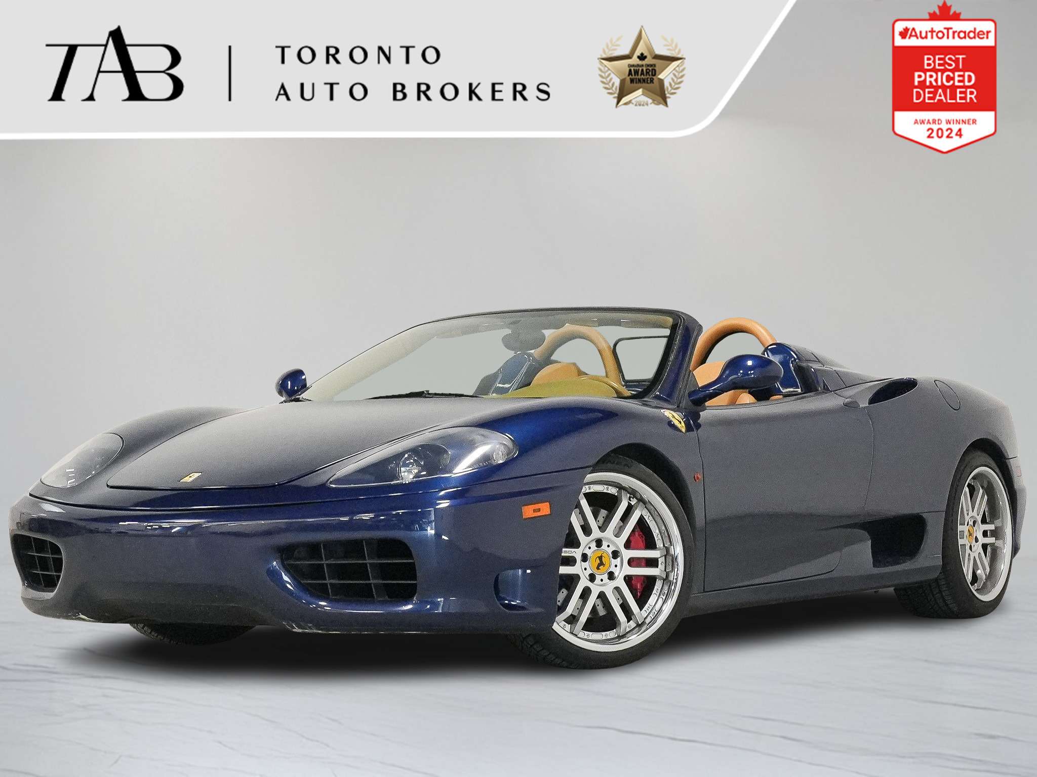 Blue 2003 Ferrari 360 Spider RWD Convertible Rear-Wheel Drive Automatic