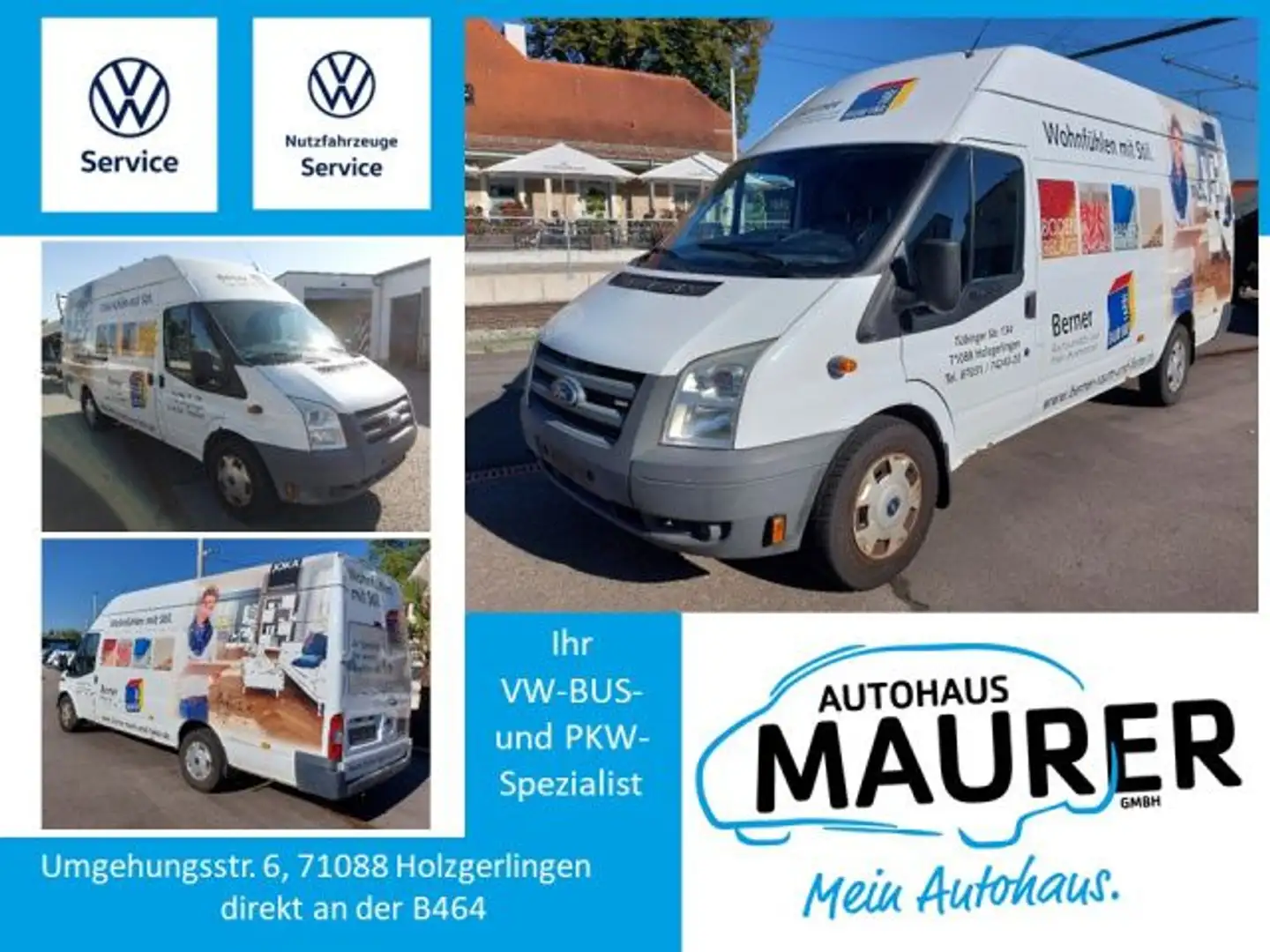 Ford Transit Kasten Basis 350 EL 2.4 TDCi L4H3 Weiß - 1