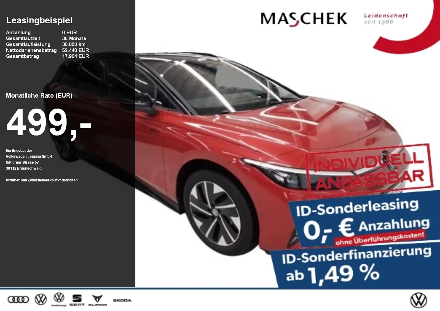 Volkswagen ID.7 Tourer GTX Sonderleasing! AHK Wärmep Anschlussg Schwarz - 1