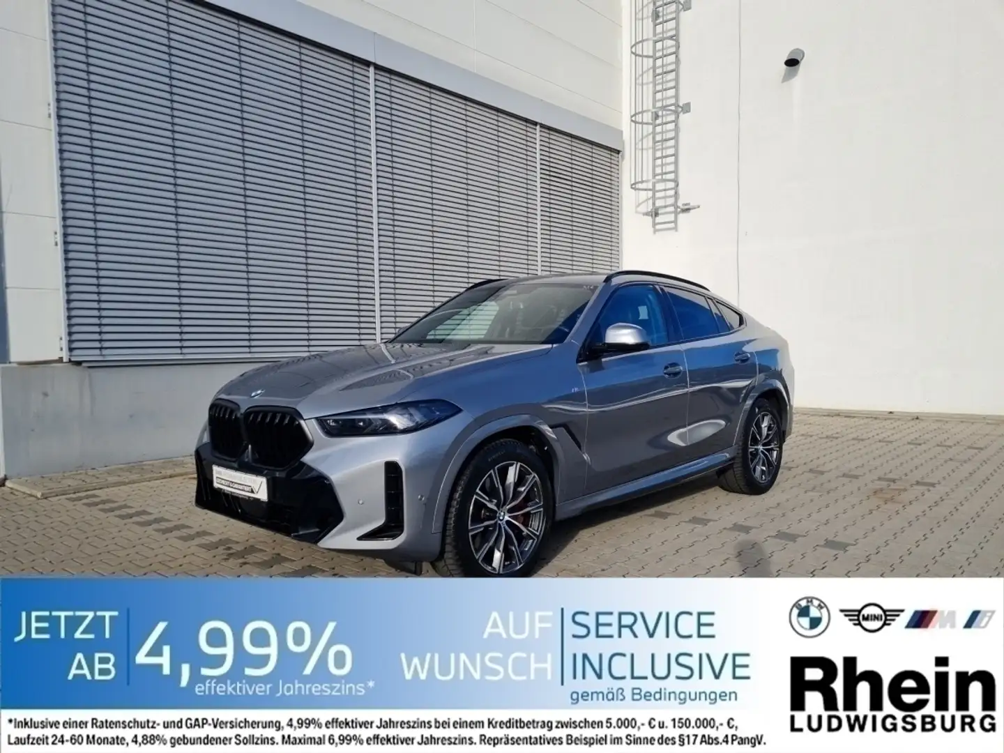 BMW X6 xDr40dA M Sport Navi.LED.Luft.Pano.ACC.360° Grey - 1