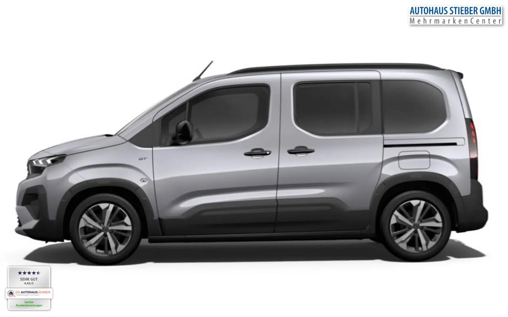 Peugeot Rifter 130 EAT8 GT Keyless Kam ACC 17Z MirrorL 96 kW (... Grau - 2