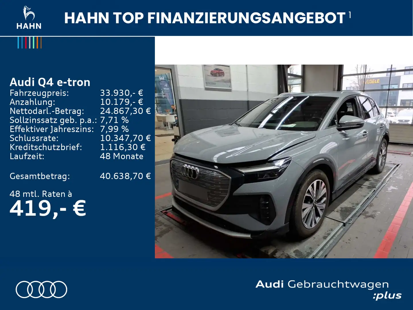 Audi Q4 e-tron 40 advanced AHK ACC Virtual Navi CAM Grau - 2