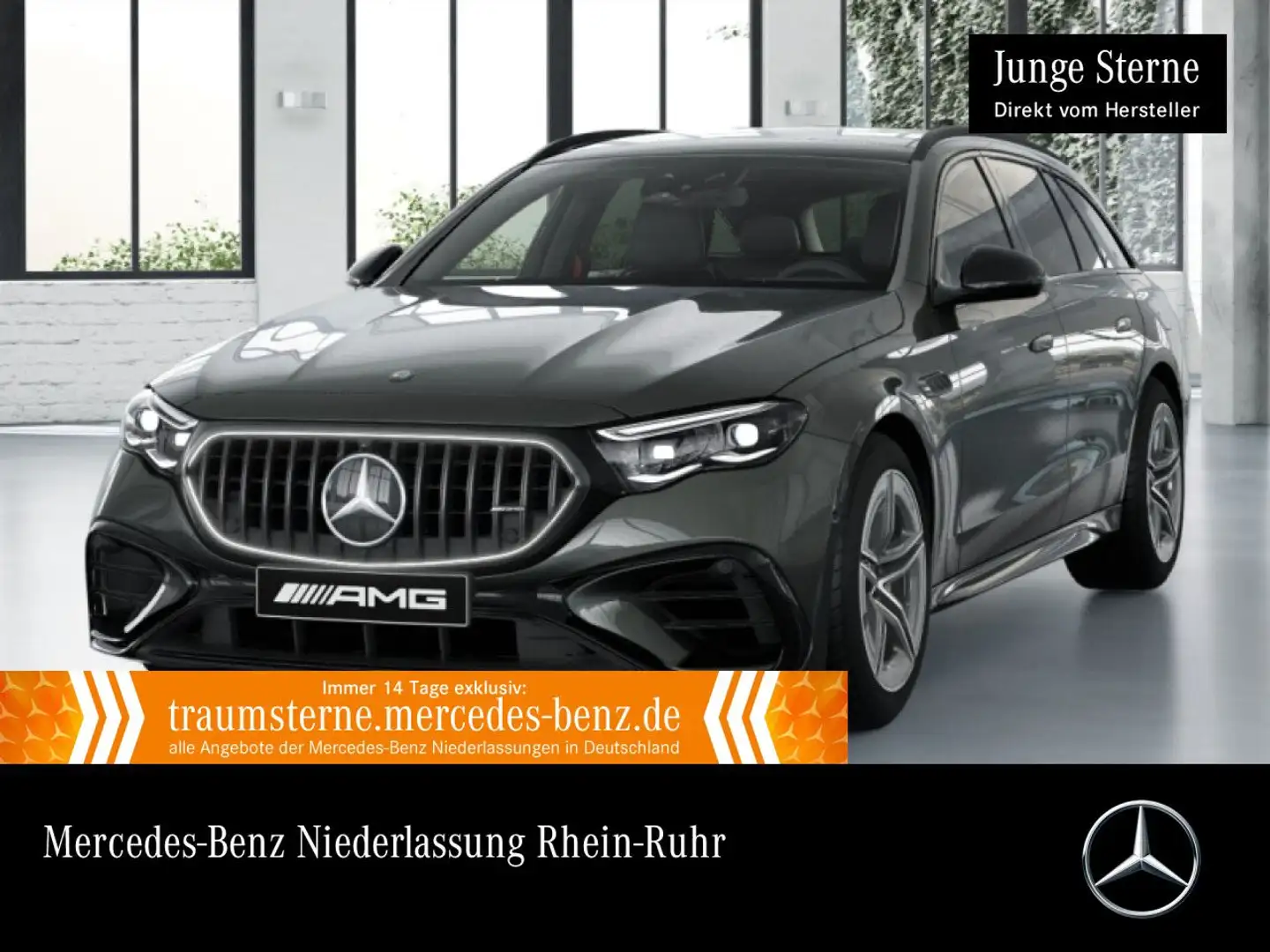 Mercedes-Benz E 53 AMG T 4M Hybrid Fahrass 360° Pano Burmester Grau - 1