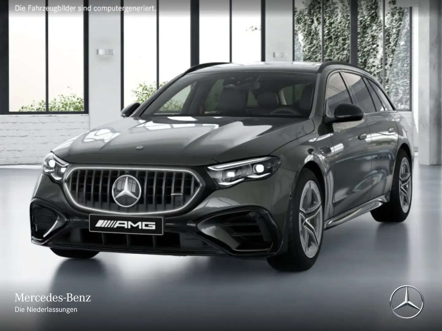 Mercedes-Benz E 53 AMG T 4M Hybrid Fahrass 360° Pano Burmester Grau - 2