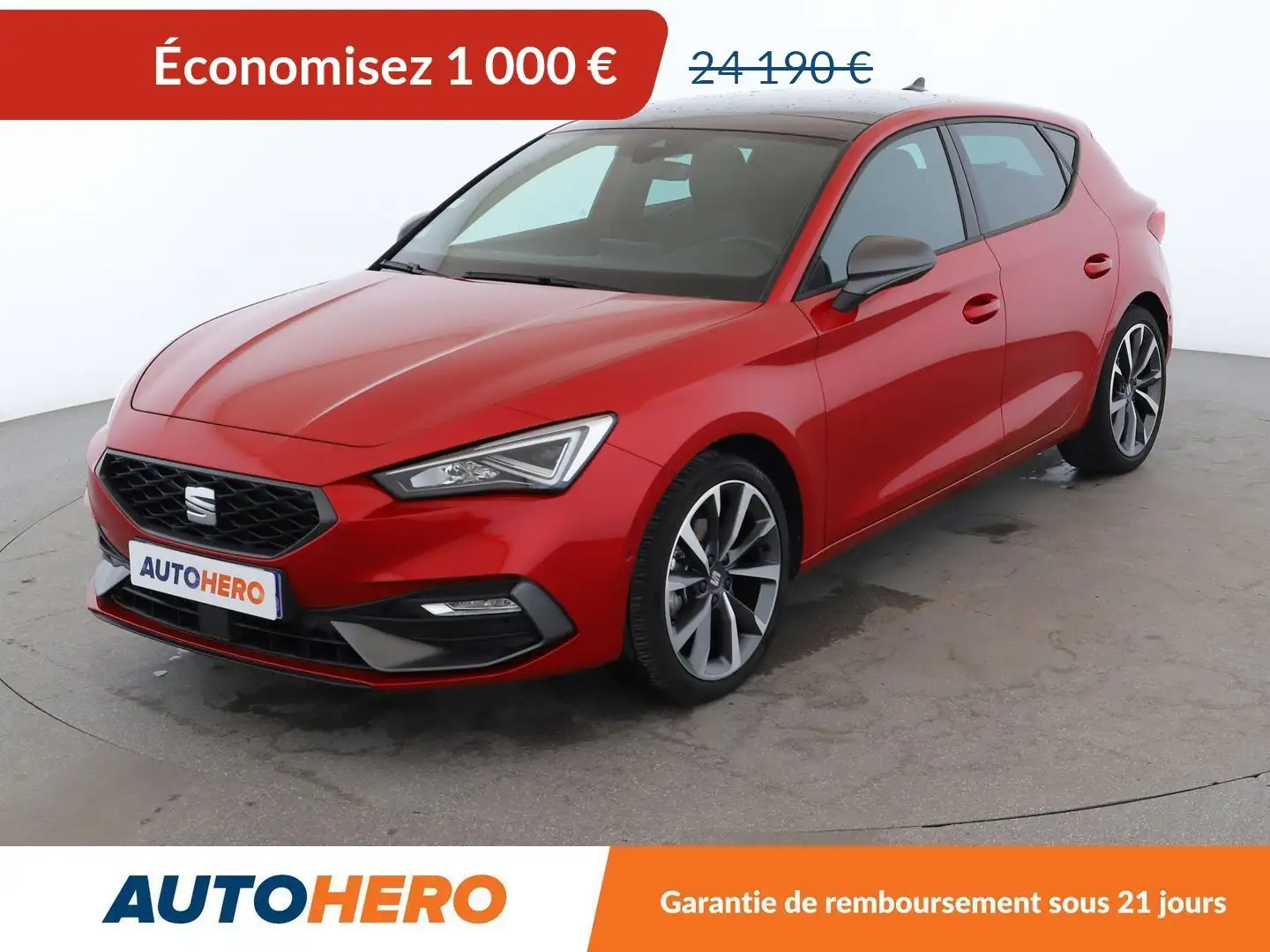 SEAT Leon 1.5 eTSI FR DSG7 Rouge - 1